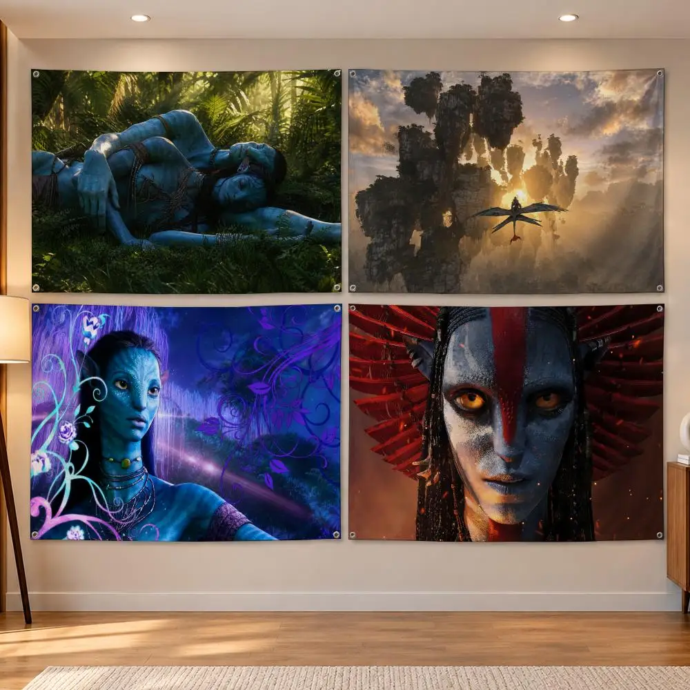 Movie Fantasy Epic A-Avatar Flags Banner Decor for Bedroom,Garden,Party,Club,Indoor Outdoor, Fan Gift