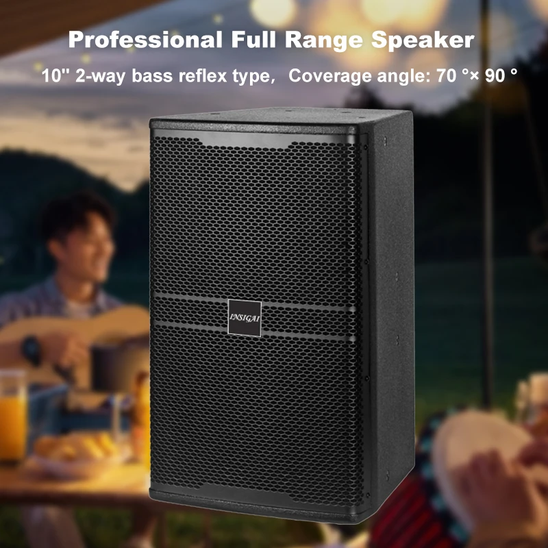 10 Inch Passive Speakers 2 Way Sound System Audio Equipment Amplifiers Stage Concert Church Subwoofer Professional Speakers