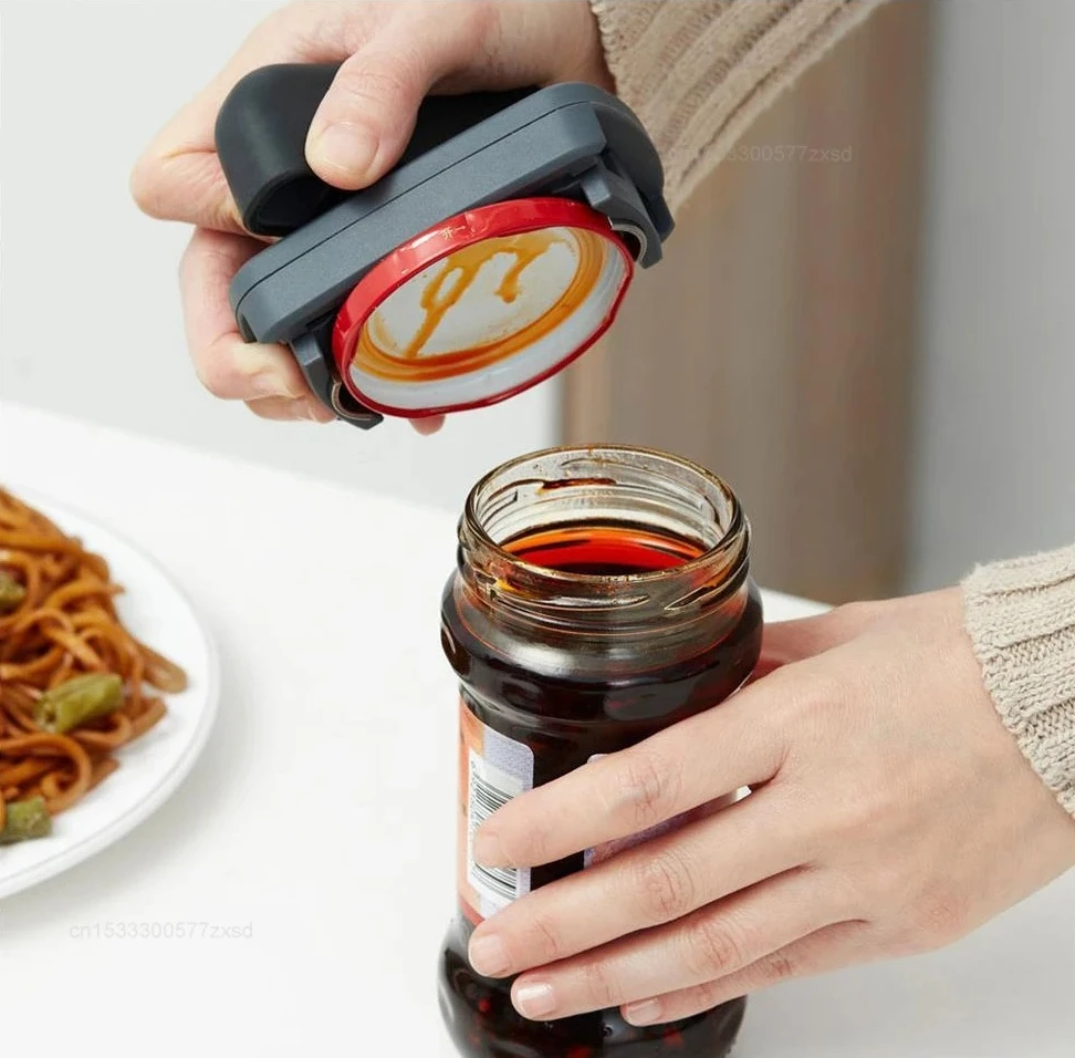 New Huohou Can Opener Labor-saving Unscrew Lid Multifunctional Opener Home Adjustable Rotating Bottle Opener Kitchen Accessories
