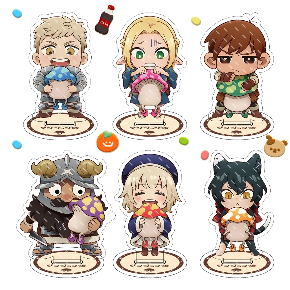 

Anime Delicious in Dungeon Marcille Laios Senshi Chilchuck Falin Acrylic 10cm Stand Ornament Adornment Collection Gifts