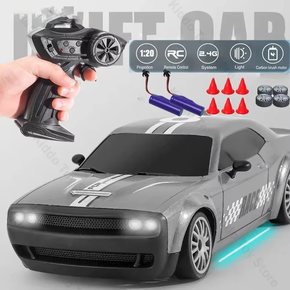 

RC Drift Sports Car 4WD 1:20 2.4G Four-wheel Drive with Light Remote Control Car High Speed Off-road Racing Car Toy for Kids