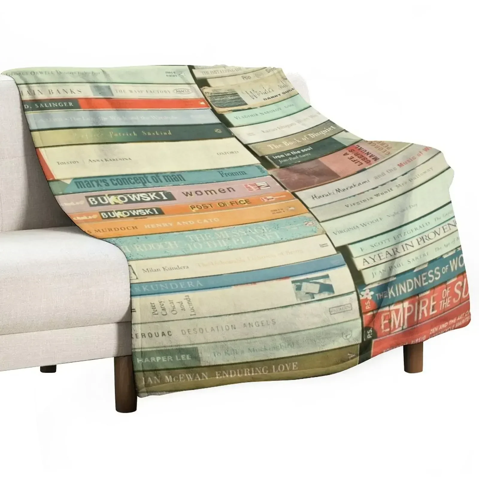 

Bookworm Throw Blanket Sofa Quilt wednesday Blankets
