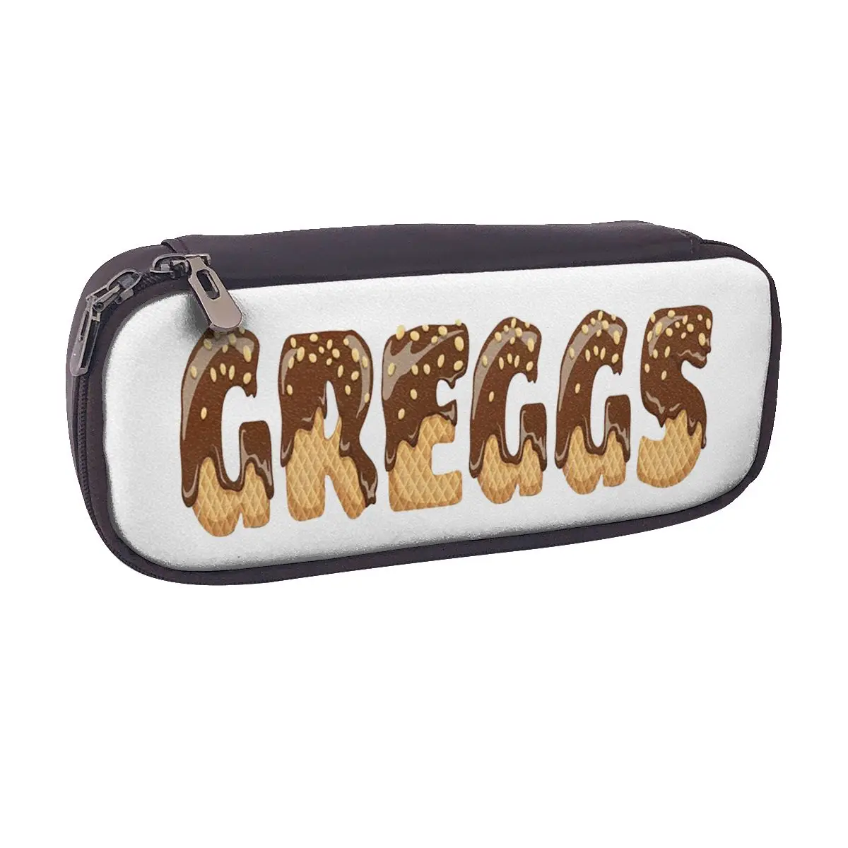 

Трендовый логотип Greggs (10) Кожаный пенал для студентов Подарки Коробка для ручек Сумка-карандаш Канцелярские принадлежности Сумка-держатель для ручек