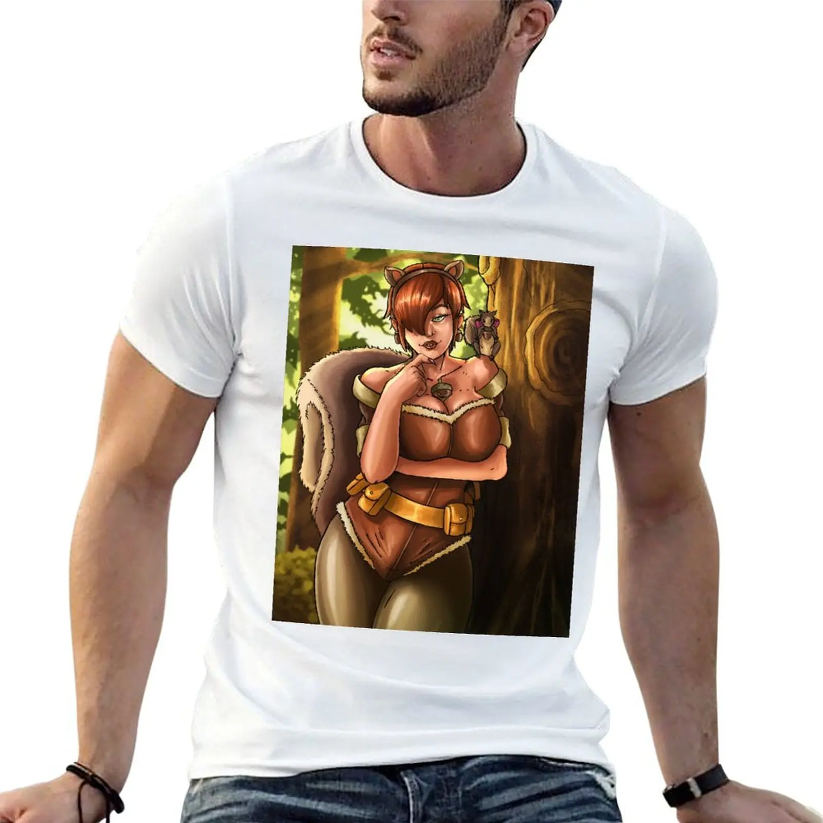 

A SquirrelGirl T-Shirt man t shirt heavy cotton man t shirts cotton T-Shirt