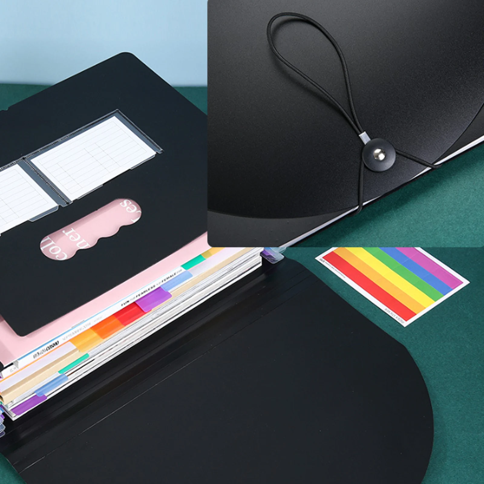 

A4 Expanding File Folder with 13/25 Pockets Paper Organizer Monthly Bill Receipt Organizer for Classroom Home Office and Travel