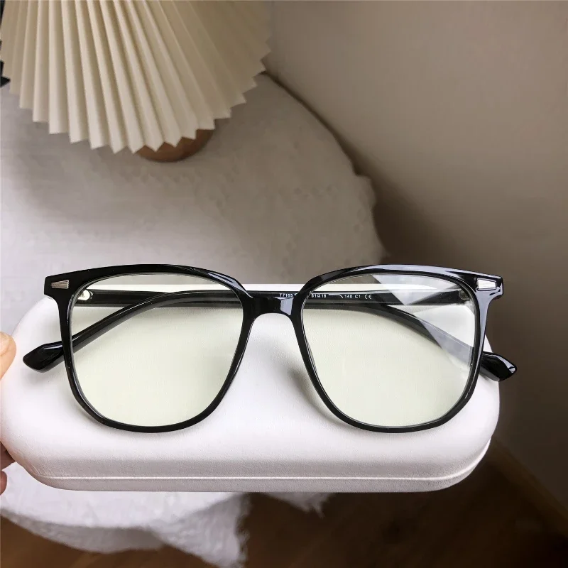 Acetate Big Face Eyeglass Frame Men Myopia Reading Office Eyewear Square Handmade High Quality Women Myopia Reading Glasses Thin