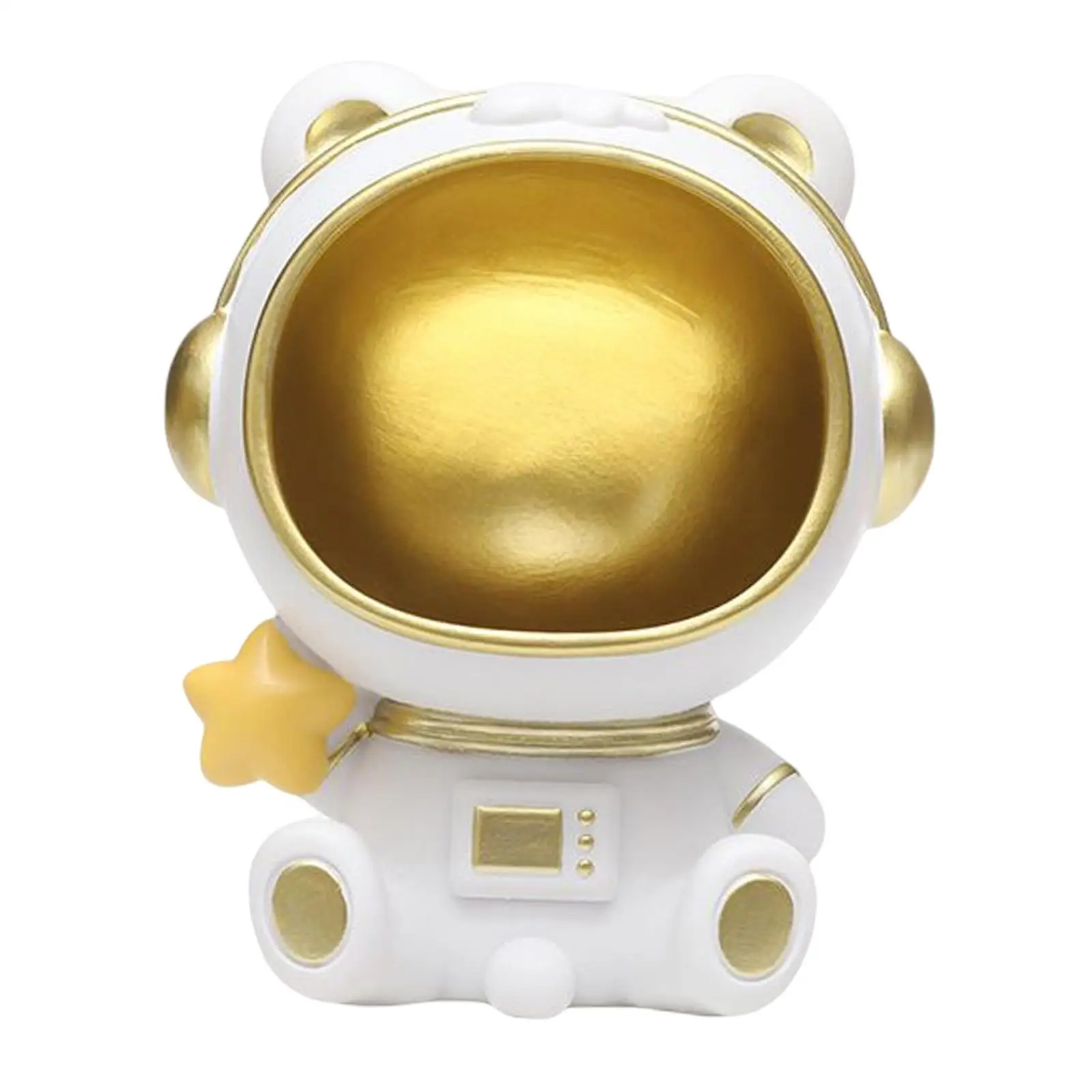 Desktop Storage Box Spaceman Figurine Basket for Ornament Cabinet Decors