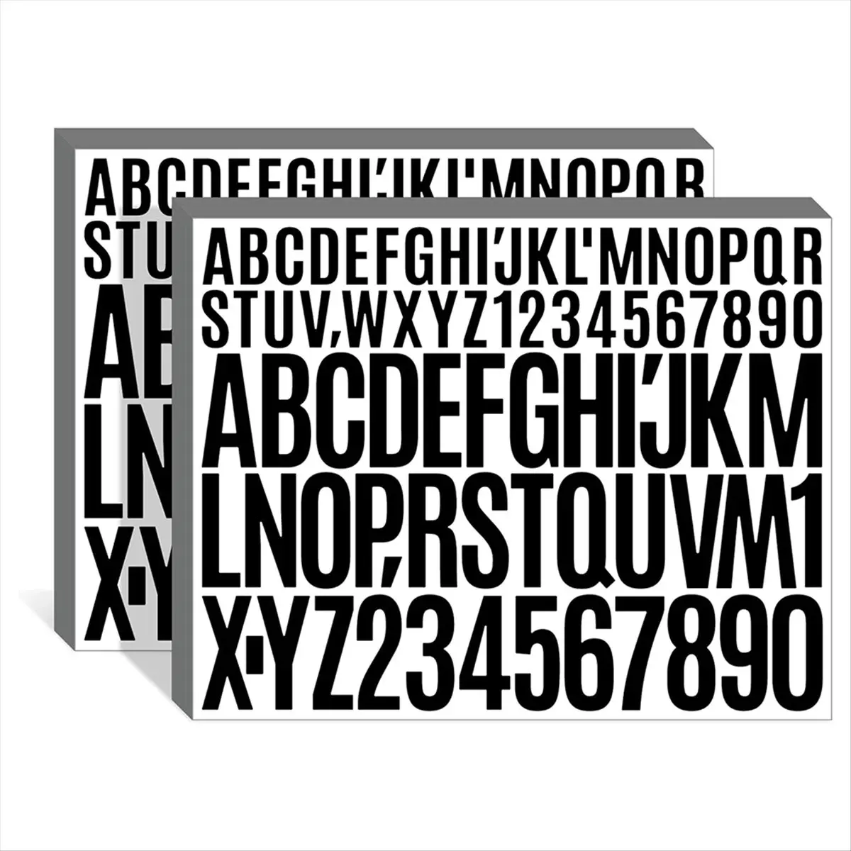 HITL 9 Sheets Letters Stickers,Self Adhesive Vinyl Letter Stickers Aesthetic, Waterproof Letter Sticker for Water Bottles,C