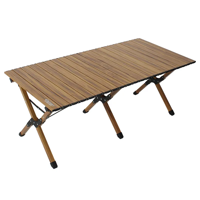 

Outdoor folding table thickened aluminum alloy egg roll table portable camping and chairs stall picnic table barbecue