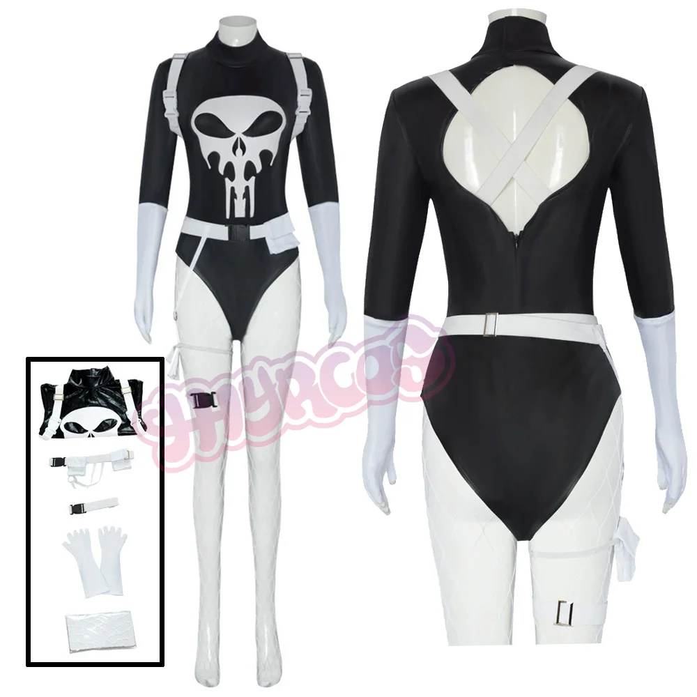 

Комбинезон Карателя со средними рукавами, карнавальный костюм на Хэллоуин, маскарад, карнавал, наряды для вечеринок для женщин и мужчин