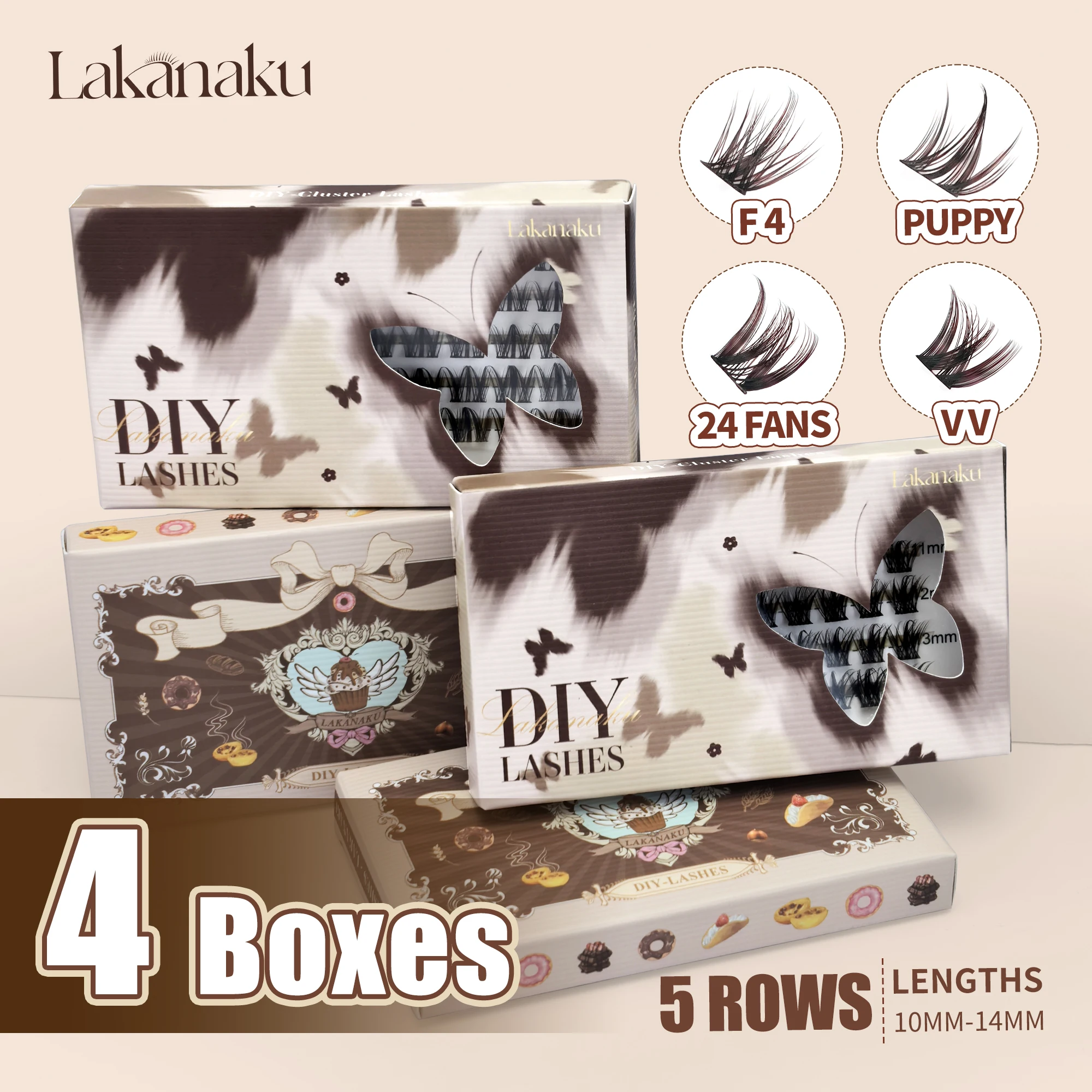 Várias caixas diy 5d clusters de cílios fofos 60d/80d/100d clusters grossos cílios individuais finos 10-16mm cluster extensão de cílios