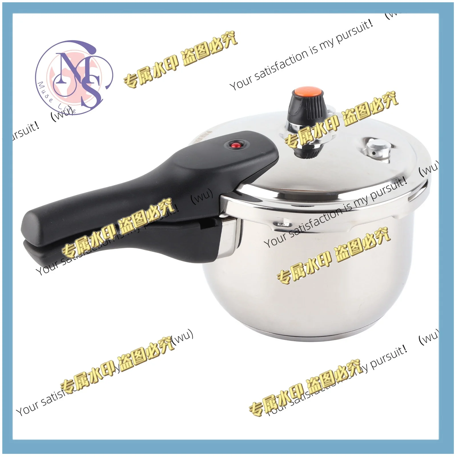 Stainless steel, explosion-proof, multi-function, 80KPA safety handle with safety valve, pressure cooking pot