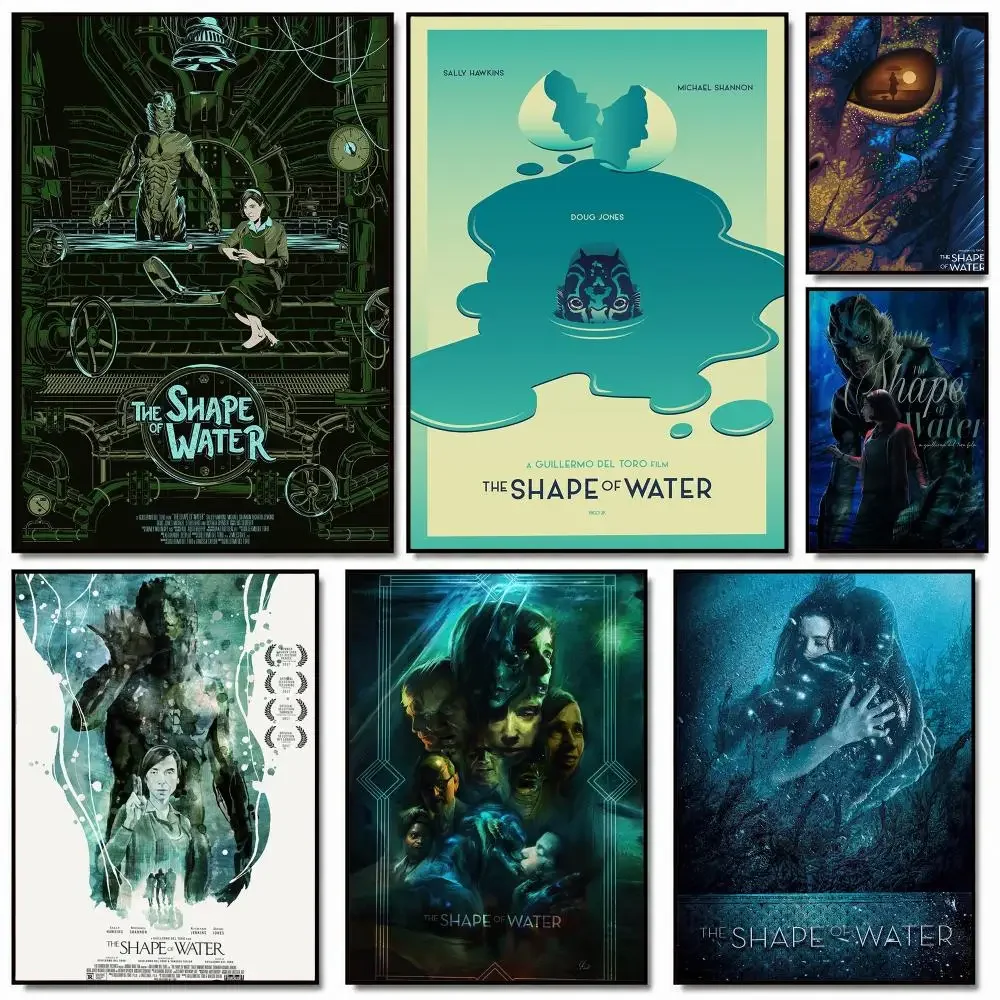 classic movie T-The Shape of Water-R Painting Calligraphy Artwork for Home Bedroom Office Wall Decoration Gift