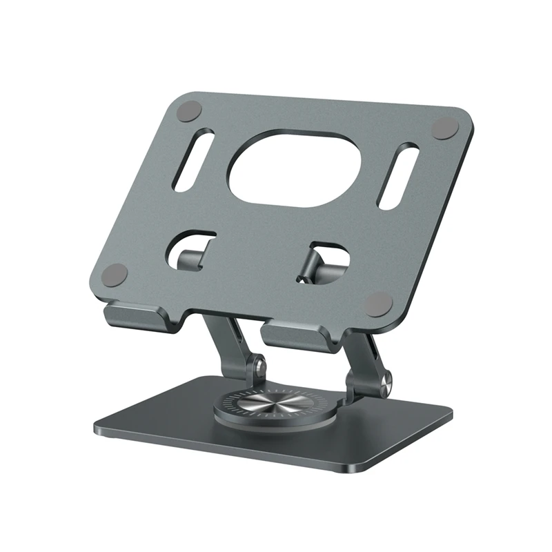 NEW-Foldable Adjustable Laptop Holder 360° Rotation Tablet Holder Al-Alloy Stable Compatible With Tablet