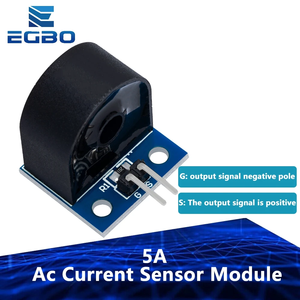 EGBO  1PCS 5A Sensor Range of Single-Phase Module Ac Current Sensor Module For Arduino