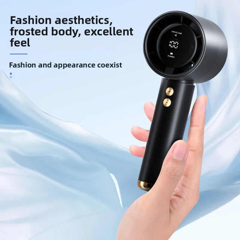 New 100-speed high-speed handheld fan usb mini portable charging turbo small fan desktop small electric fan