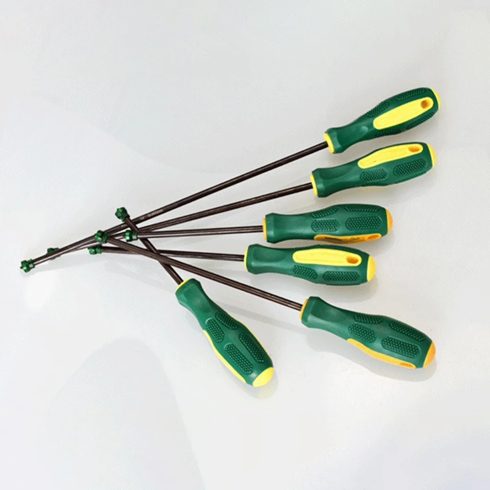 Destornillador cruzado alargado magnético de 6mm de diámetro, con mango de goma de bobina magnética, herramientas de reparación de seguridad aisladas, 1 Uds.