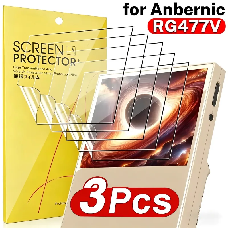 1/2/3PCS for Anbernic RG477V Soft TPU Hydrogel Films for Anbernic RG477V Retro Game Console HD Clear Flexible Screen Protectors