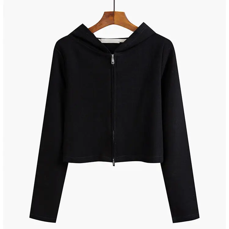 سترة بغطاء للرأس وسحّاب تسحب ملابس امرأة أساسية كبيرة شبابية في منتصف العمر بلوزات سويت شيرت جديد في قميص العرق