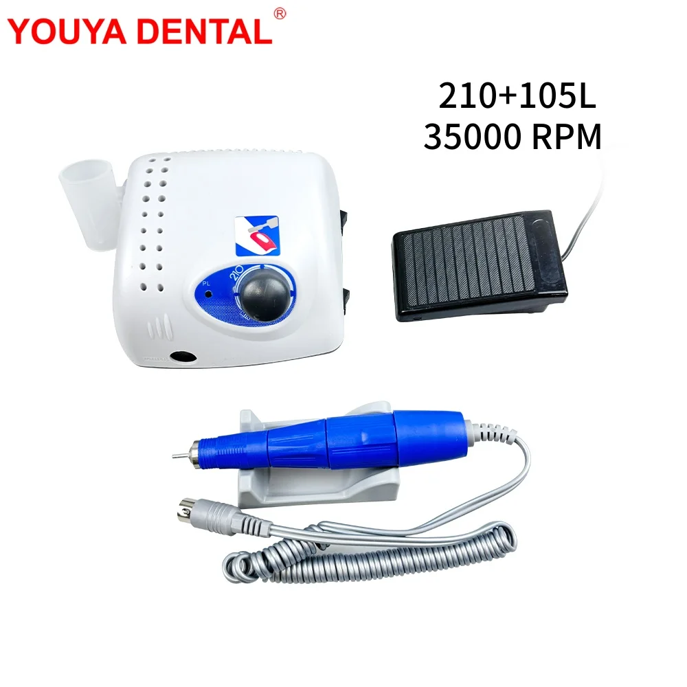 

Dental Micromotor 210 Dentistry Polishing Machine 105L Micro Motor Handpiece Handle 35000 RPM Nail Manicure Grinder Equipment