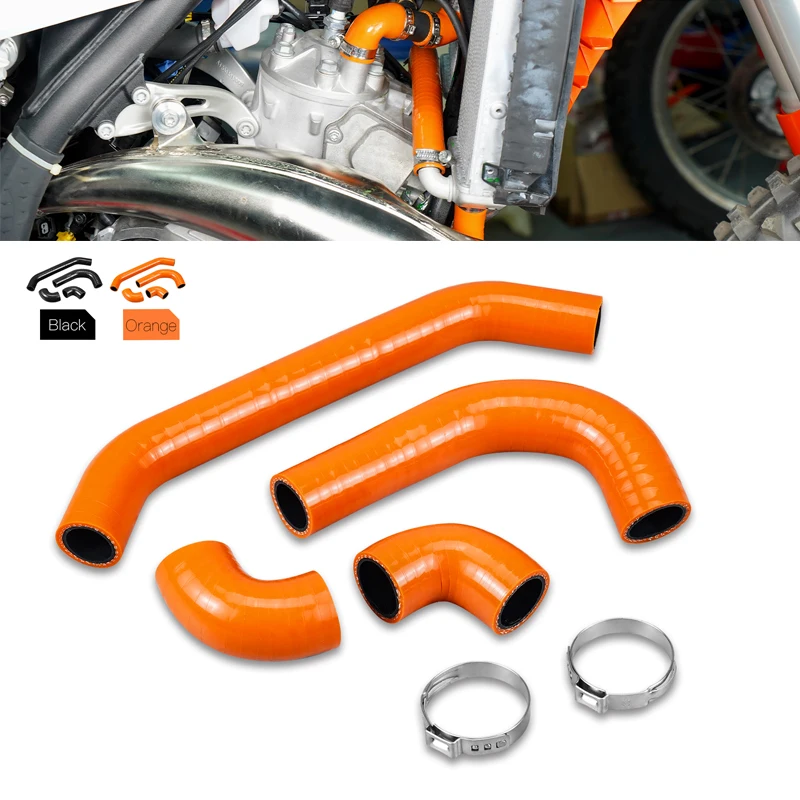 

For KTM 2024 EXC 300 Silicone Radiator Coolant Hose Clamps Kit EXC 250 XCW 300 XCW 250 2024 XC 300 XC 250 SX 250 300 2023-2024