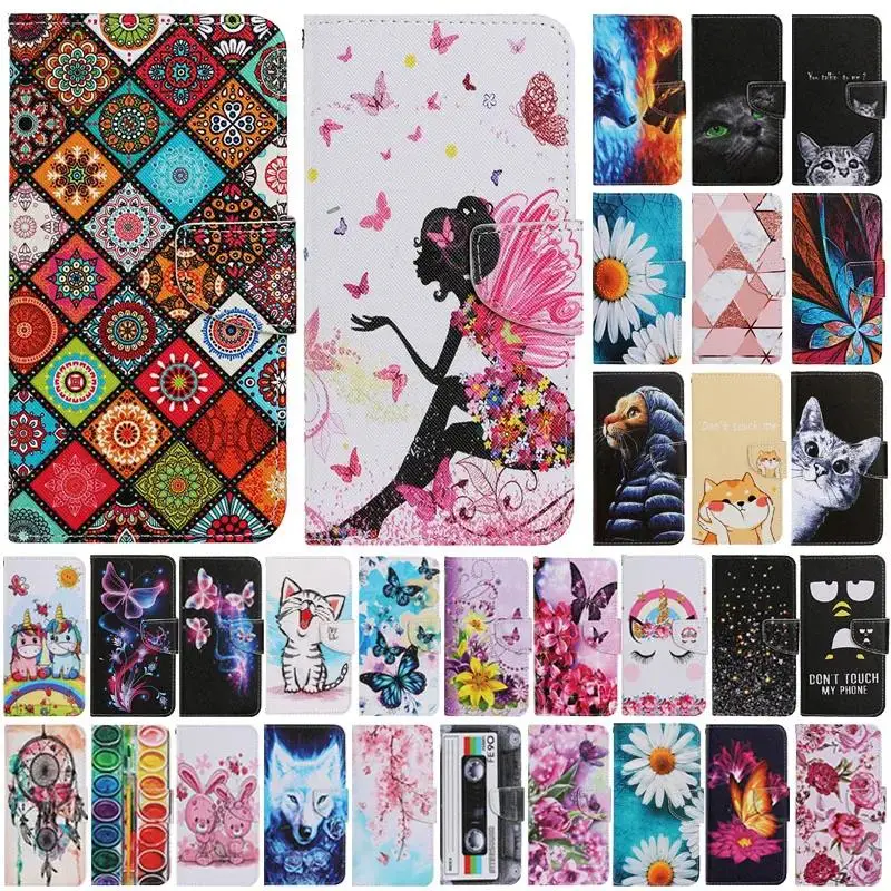 For Huawei Honor 20 Pro Case Ethnic Style Book Capa Huawei Honor 20 20i 20 lite View 20 Leather Magnetic Flip Stand Wallet Cover