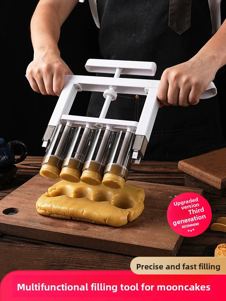 Quantitative Hand Pr Filling hine Mooncake er Bakery Tool for Baking Pastry Dough Peach Crisp een Bean Cake