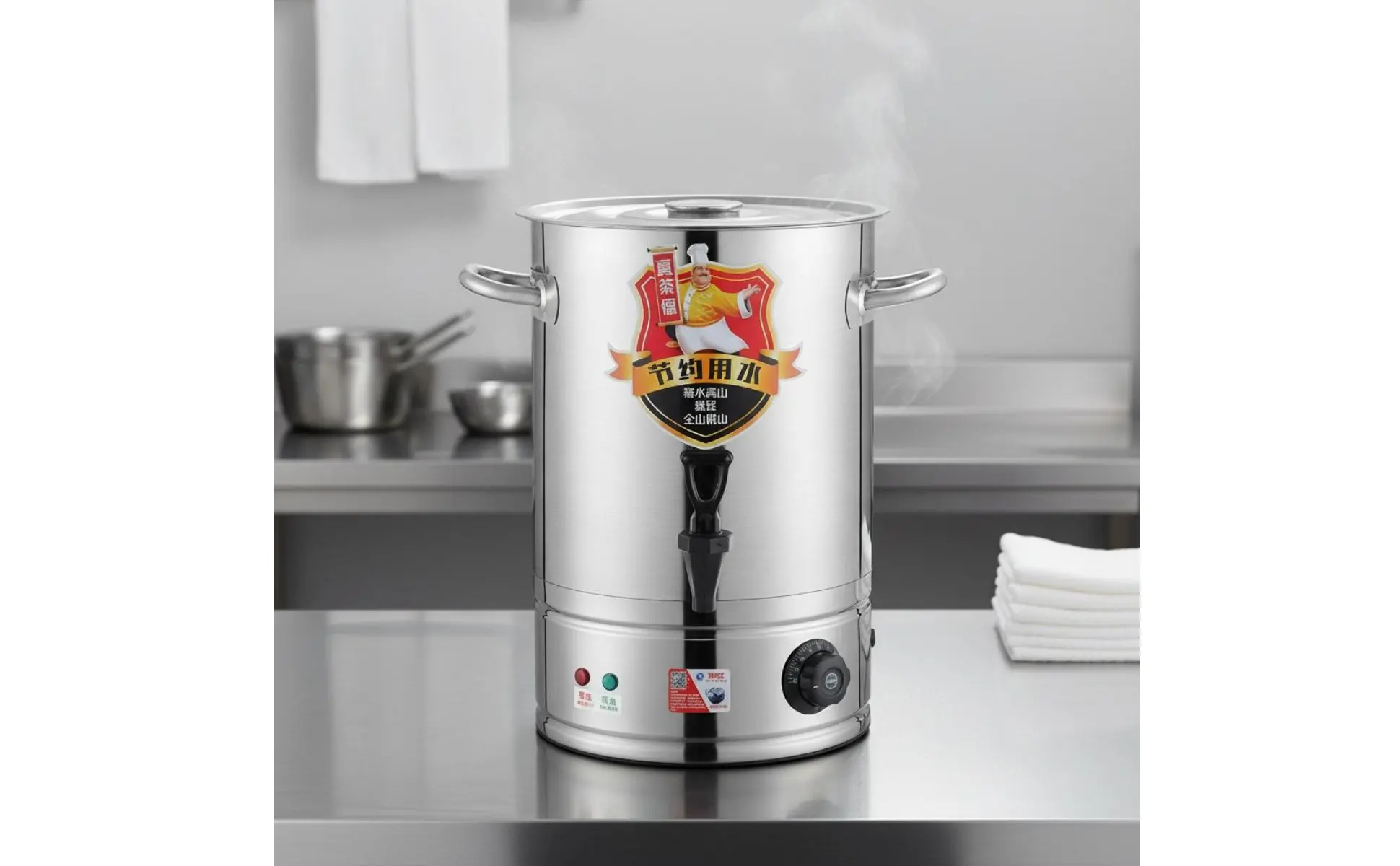 Electric Hot Water Urn Keep Warm Function Professional Water Boiler Professional Insulated Urn Dry-Boil Protection for Catering Electric Hot Water Urn Keep Warm Function Professional Water Boiler Professional Insulated Urn Dry-Boil Protection for Catering