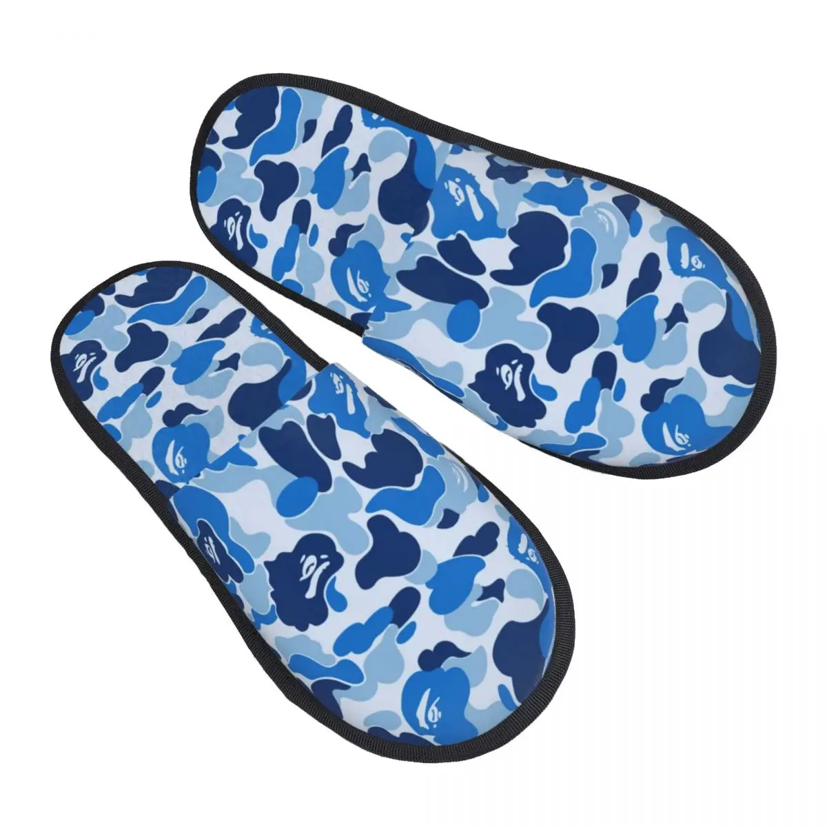 

Custom Print Women Morden Camouflage House Slippers Soft Warm Memory Foam Fluffy Slipper Indoor Outdoor Shoes