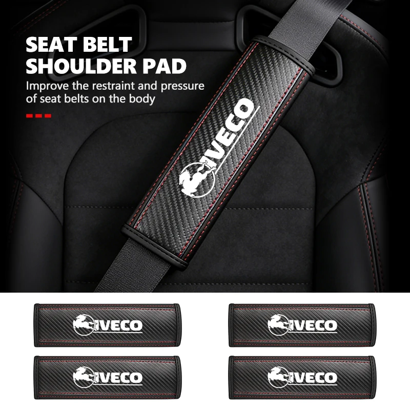 Car Belt Shoulder Protector Pad Interior Decoration Accessories For IVECO T-Way Artic Rigid Daily S-Way Eurocargo‌ 4x2 4x4