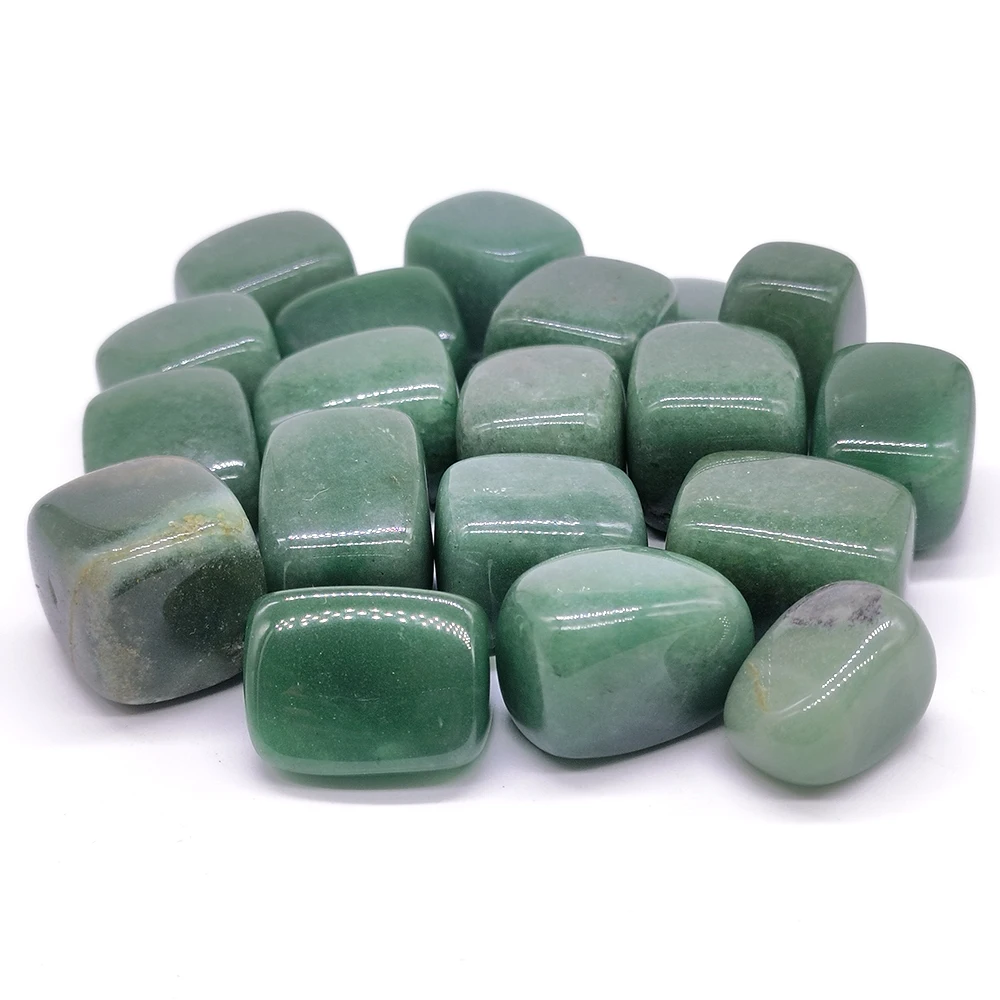 Natural Green Aventurine Tumbled Stones Lots Wholesale Bulk Reiki Polished Oval Crystals Tank Decor Specimen Loose Collection
