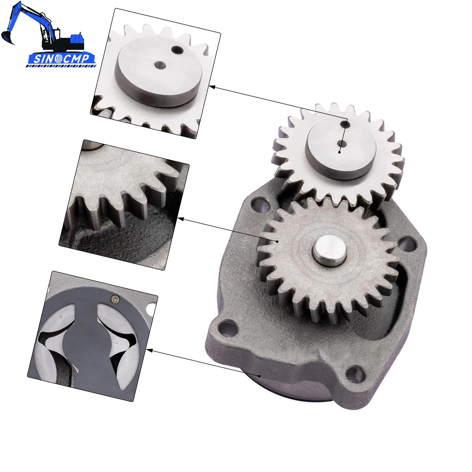 

4939587 Oil Pump For Cummins Engine 5.9L 3.9L 4BT 6BT For Dodge Ram 2500 3500 W250 D250 For DAF 45 55 LF45 LF55 For Case MX110