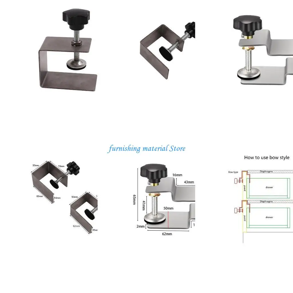 

Y5GD Adjustable Fixed Clamps Woodworking Clips Universal Fence Fixing Clip Manual
