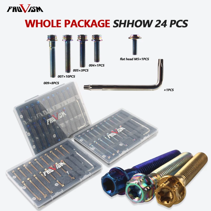 Motorcycle Engine Bolts M6 Universal for BMW S1000RR 2019-2024 Engine Crankcase Stainless Steel Bolts Screws Flange Fasteners