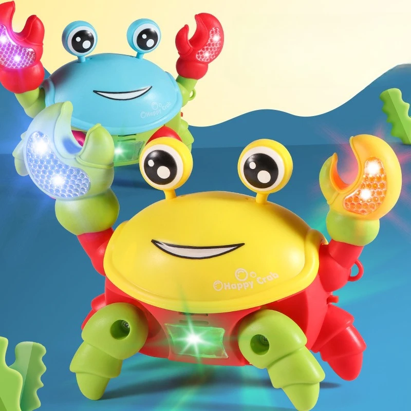 Induzione elettrica, gattonare trasversale simile al granchio, effetti luminosi e sonori, il bambino può spostare, il giocattolo infantile