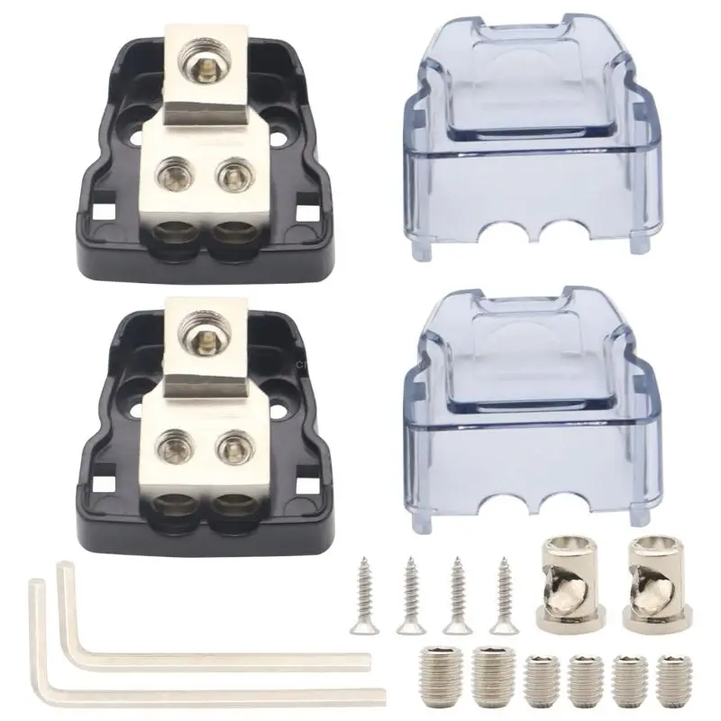 Professional Power Distributor Block Wiring Junction Box Fit for Car Sound Frequency Systems with Easy Installation Tool