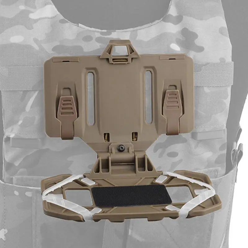 TacticalVest Phone Holder Molle Folding Navigation Board Military Mobile Phone Rack Chest Bag Map Case Admin Panel Airsoft Gear