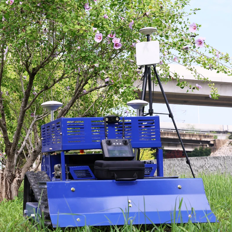 تخصيص GPS قطع العرض 550mm جزازة العشب للاستخدام في الحديقة المنزلية، جزازة العشب الذكية للتحكم عن بعد