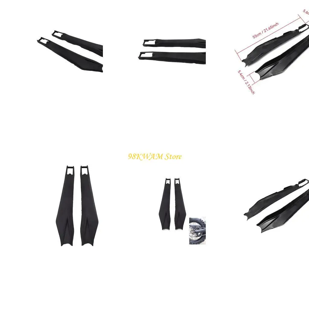Motorcycle Rear Swingarm Cover Pair, Black Swing Arm Protector Plastic Cover 68UF
