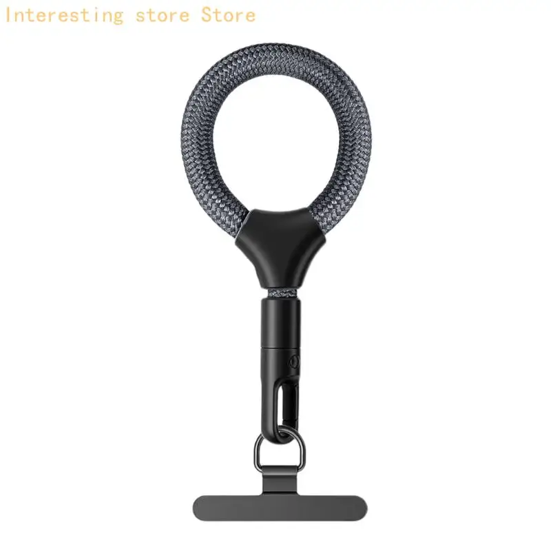 Twist Easy Rotating Phone Lanyard mit starkem 10-kg-Polyesterkabel und dünnem Metallclip für unterbrechungsfreies Aufladen. – Detail 10