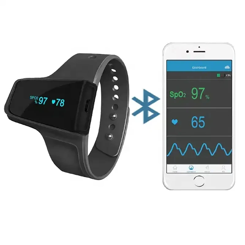 

Bluetooth blood oxygen meter O2 Pro blood oxygen meter wireless heart rate, sleep monitor sleep apnea alarm reminder watch