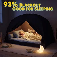 Twin Bed Tent for Kids and Adults, Indoor Blackout Sleeping Play Tents 4