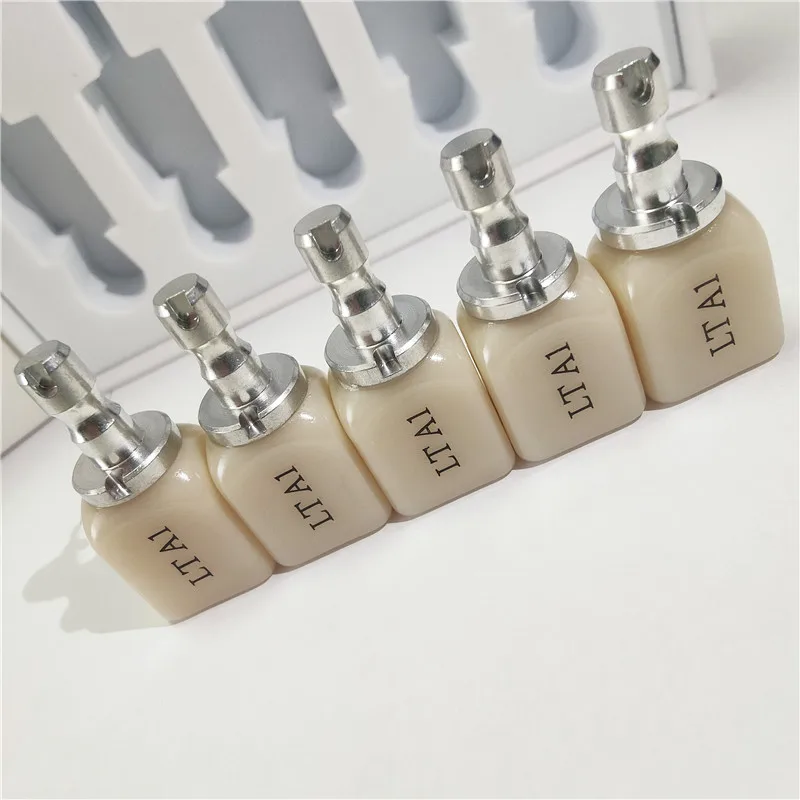 5pcs Press Block Non Firing Ceramic Block LT HT Shade Dental Lab Materials