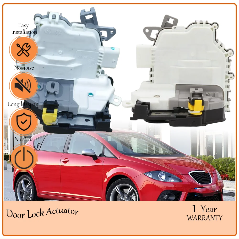 

Rugged-Molded Rear Left Right Door Latch Lock Assembly,Aligned with 2006-2013 Seat Leon II MK2,oe1P0839015D,1P0839016D,corrosion