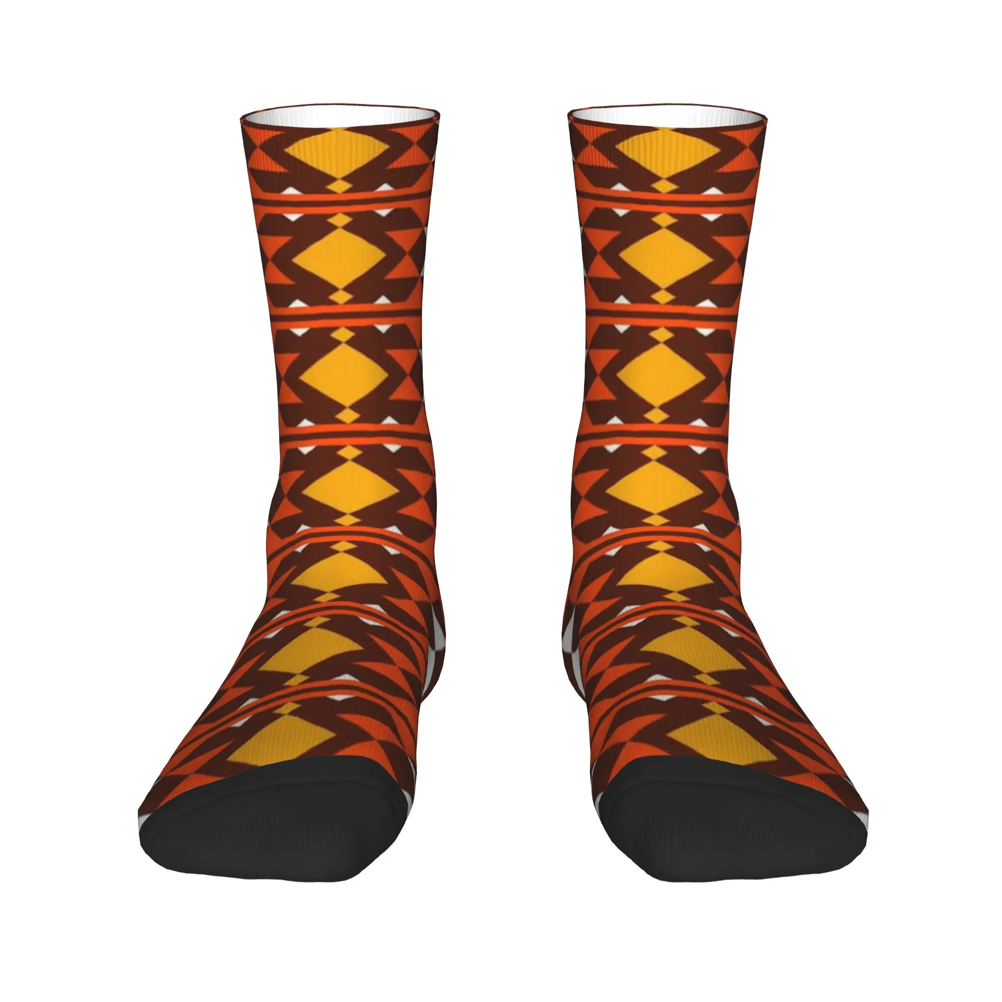 Earthy Kenya Abstract Ornament Tile Stockings  Funny Socks Men's Warm Soft Socks Winter Skateboard Non-Slip Socks Gift Idea