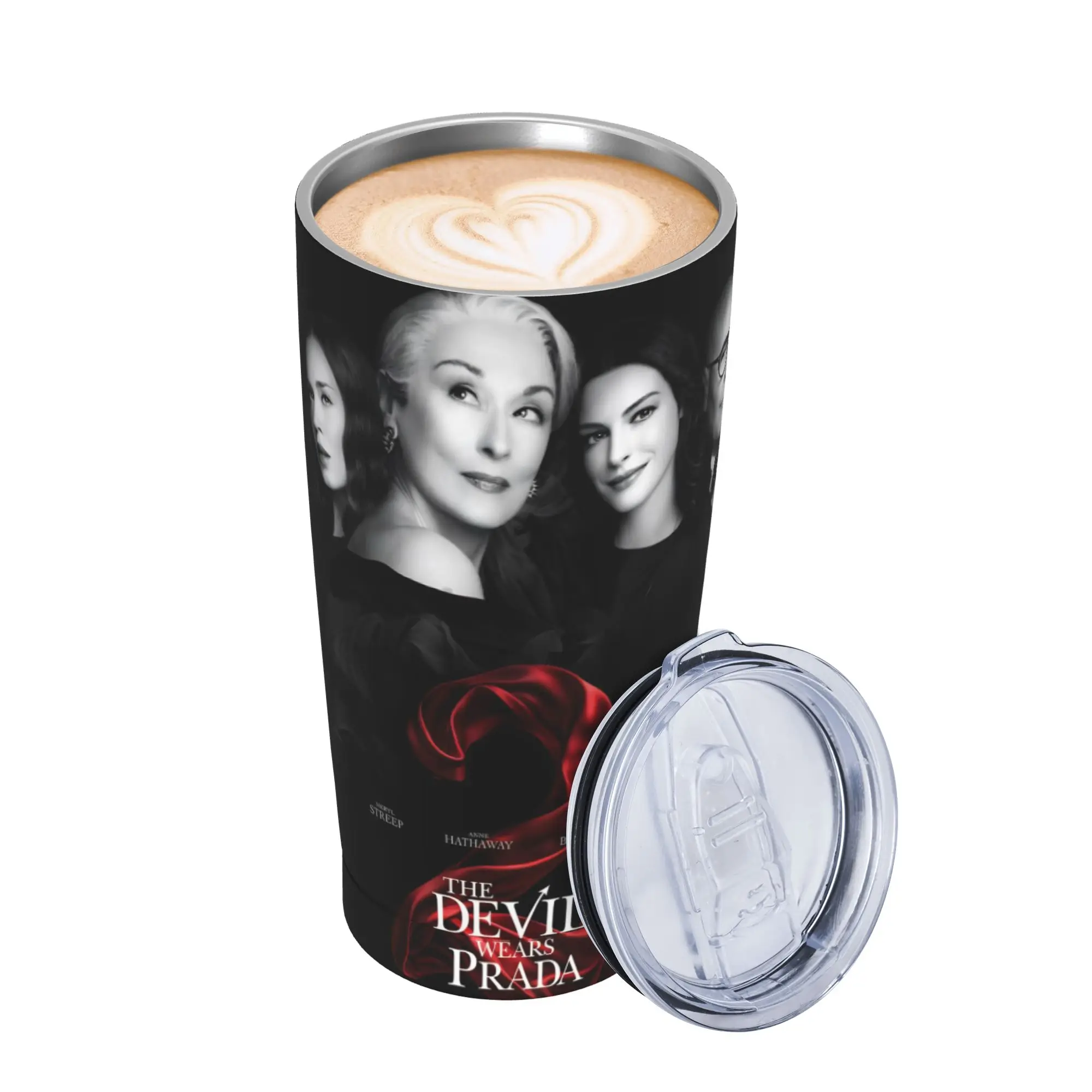 The Devil Wears Pradas 2 Moive Insulated Tumbler with Straws  Stainless Steel Thermal Mug Office Home Car Bottle Cups 20oz