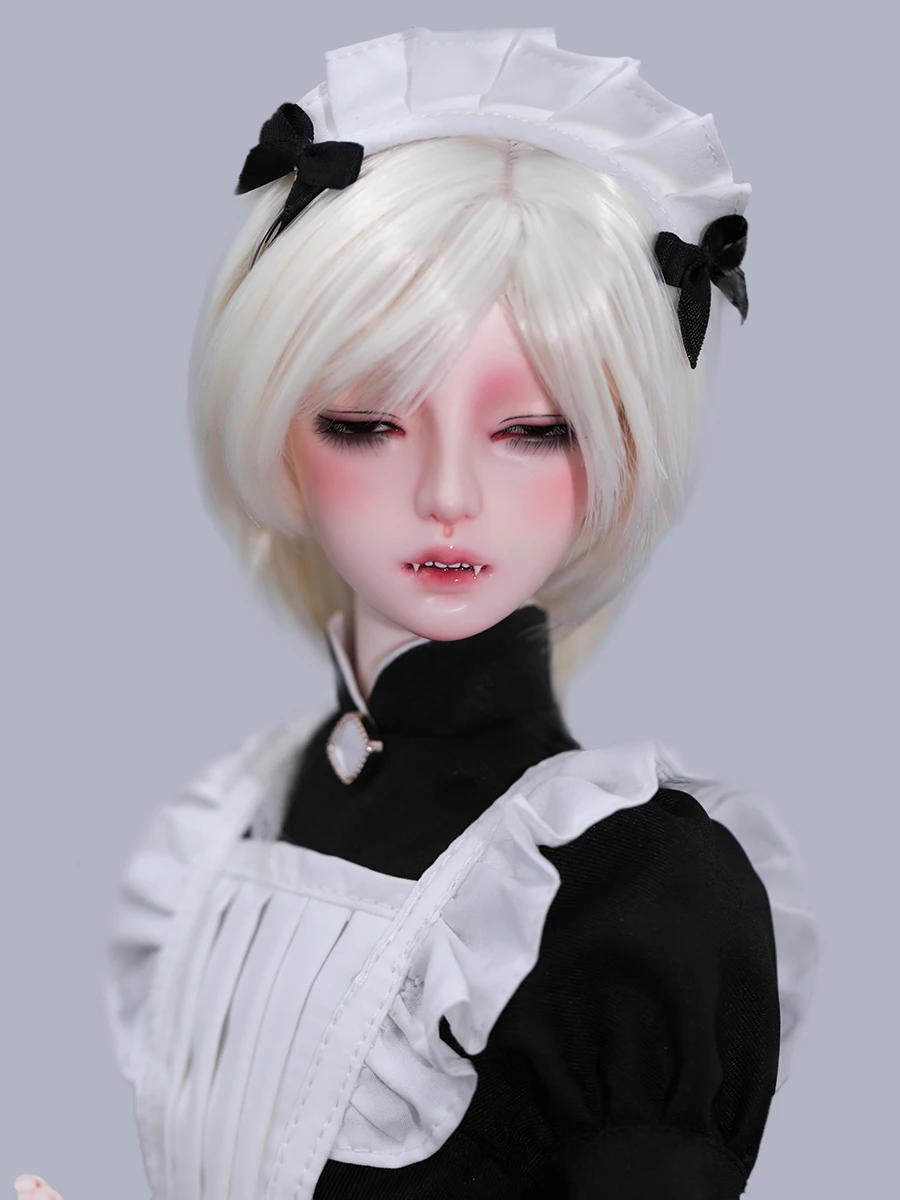 New Vampire bjd doll 1/3 points fish wine boy legitimate sd Lattice joint maid black and white full makeup naked baby spot