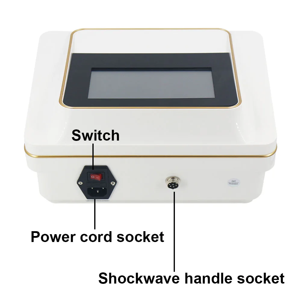 Shockwave Therapy Machine Chiropracic 2 in 1 Adjust Vertebration Tools Massager Manual Gun Set Portable Shock Wave ED Treatment