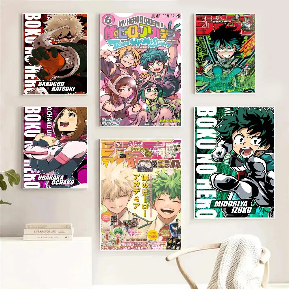Midoriya Izuku Hero Academia اللوحة الخط HD حائط لوح رسم ديكور فني للمنزل مكتب غرفة المعيشة غرفة نوم هدية