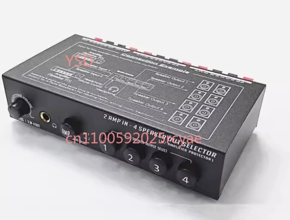 

Металлический селектор аудиопереключателя — контроллер усилителя с 2 входами и 4 выходами, передача высококачественного сигнала